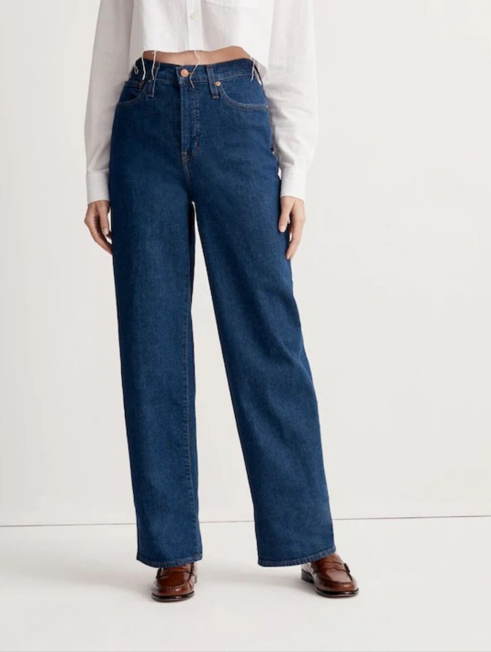 NWOT Madewell The Perfect Vintage Wide-Leg Jean in Fairdale Wash Sz 26 - Picture 4 of 11